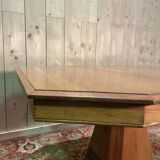 Art Deco period solid oak dining table
