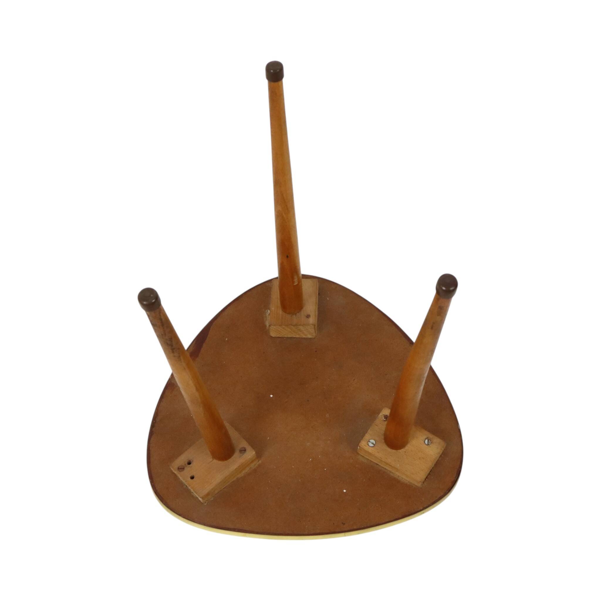 Vintage Mid-Century Plant Table Triangular Conical