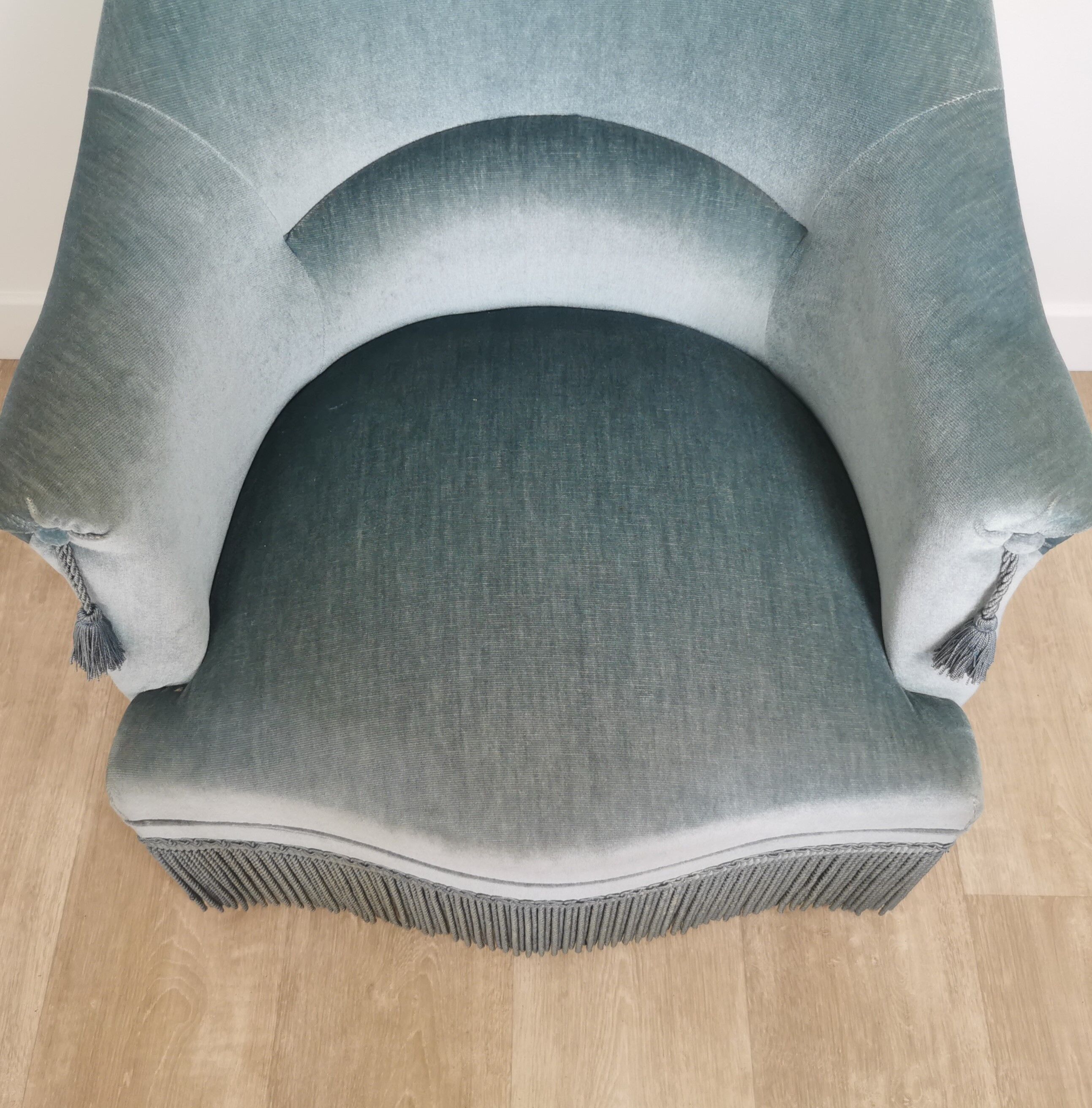 Fauteuil crapaud velours