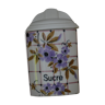 Pot à  sucre motif fleurs violettes
