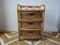 Vintage commode in rattan and wicker