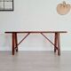 Old wooden farm bench