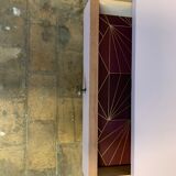 Vintage pale pink bedside table