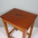 Vintage handmade workshop stool with handle, Belgium 1960