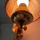 Oval illuminated brass mirror from the 70s