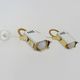 Pair of spot wall lamps adjustable design in white metal and brass. Year 80