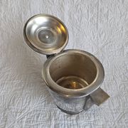 Art Deco tea and coffee service in silver-plated metal and Bakelite, 1930s