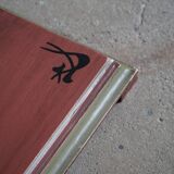 A pine table mirror by a Swedish cabinetmaker, folk art, early 20th century.