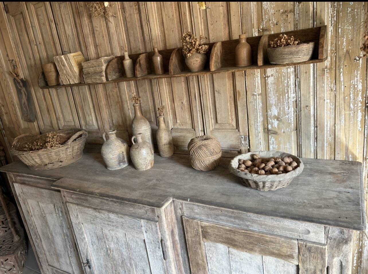 Antique primitive sideboard, side table