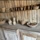 Antique primitive sideboard, side table