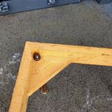 Coffee table gilded wood old marble top side table