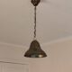 Suspension  abat-jour en laiton - lustre cloche métal bronzé
