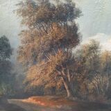 Peinture à l'huile de paysage français du XIXe siècle