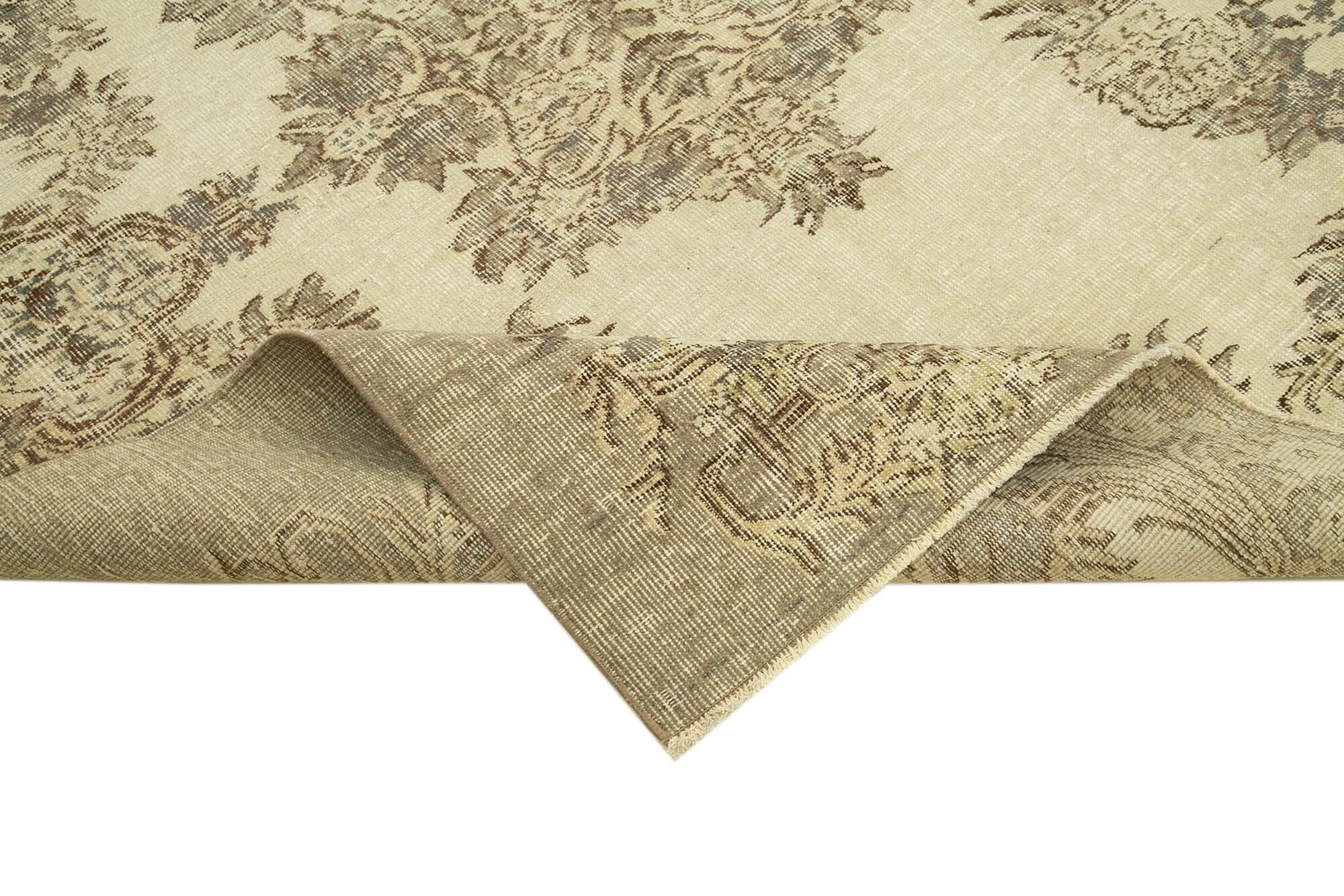 Handwoven Decorative Anatolian Beige Carpet 171 cm x 230 cm
