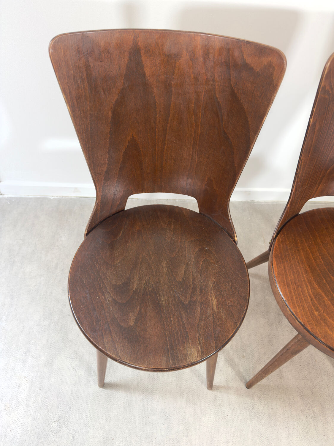 Pair of Baumann “Dove” chairs