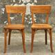 Pair of Baumann bistro chairs