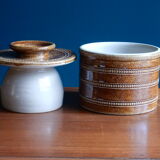 Berry stoneware butter dish