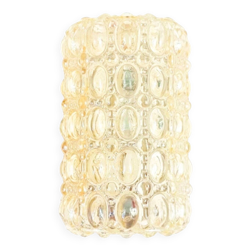 Amber Bubble Glass Wall Light by Helena Tynell for Limburg, Germany, 1970s