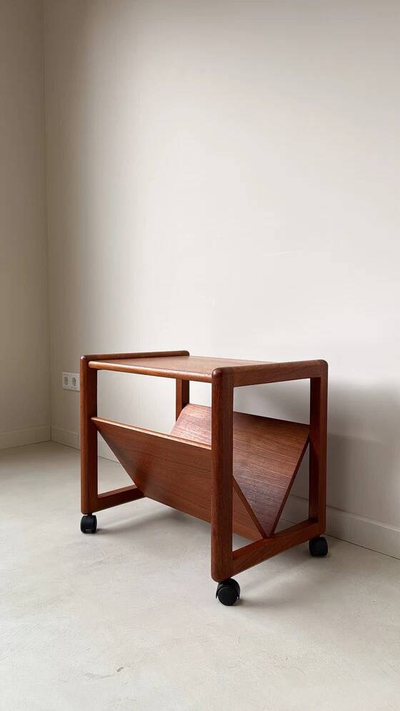 Vintage Danish Furniture teak side table/magazine rack