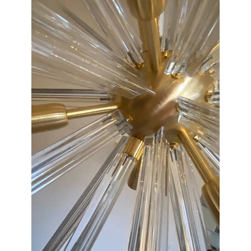 Sputnik Chandelier in Murano Glass Style From Italy