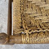 Wooden and rope bench from the 1950s,  Vibo