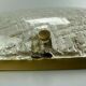 60s 70s lamp light plafoniere flush mount ice glass hillebrand 60s