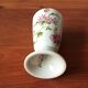4 vintage mazagrans with floral decoration, rustic coffee cups