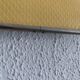 Vintage mirror 1960 triptych ivory barber - 24 x 58 cm