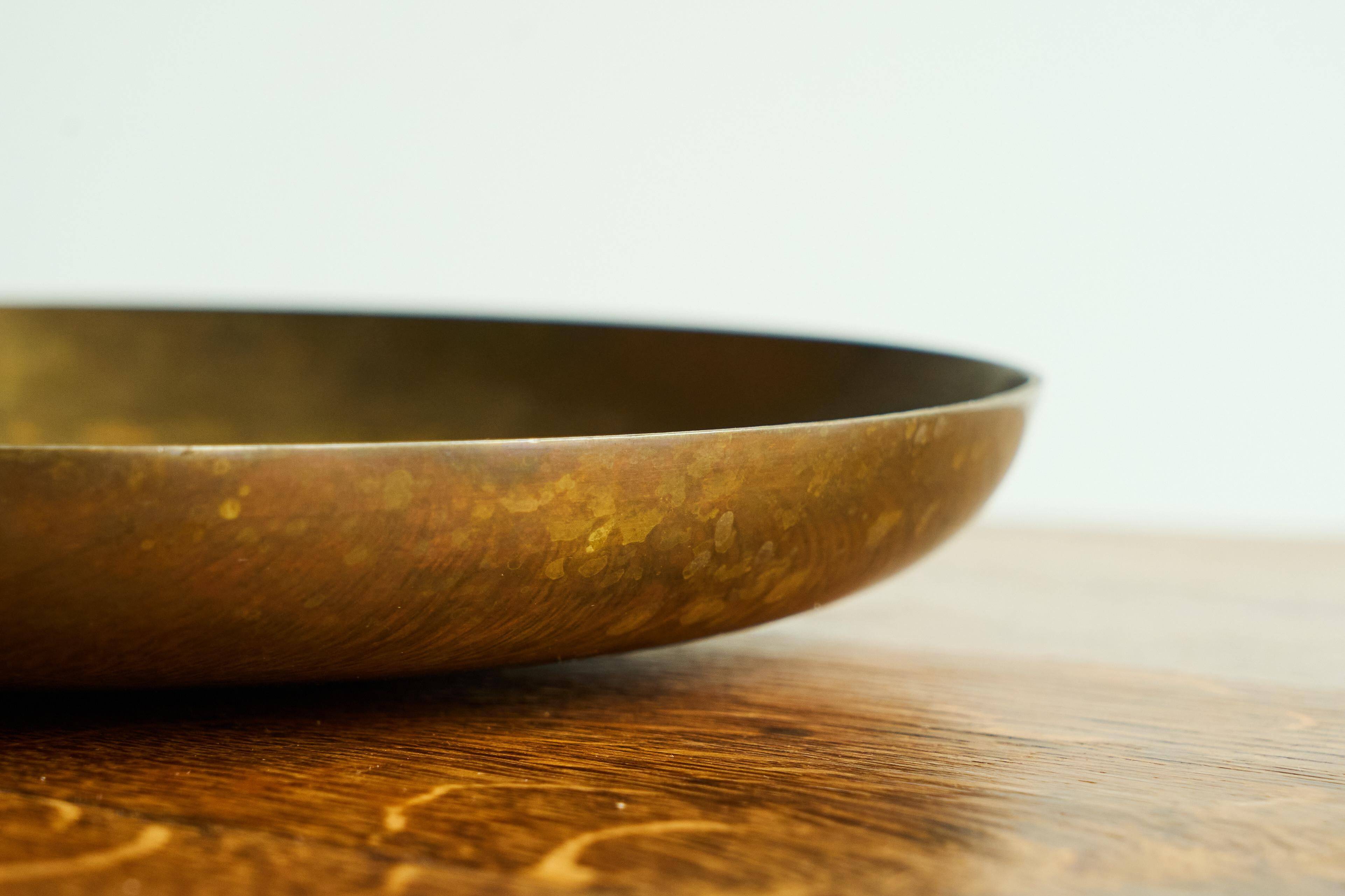 Polotti Arreda centrepiece or bowl in solid bronze, 20th century