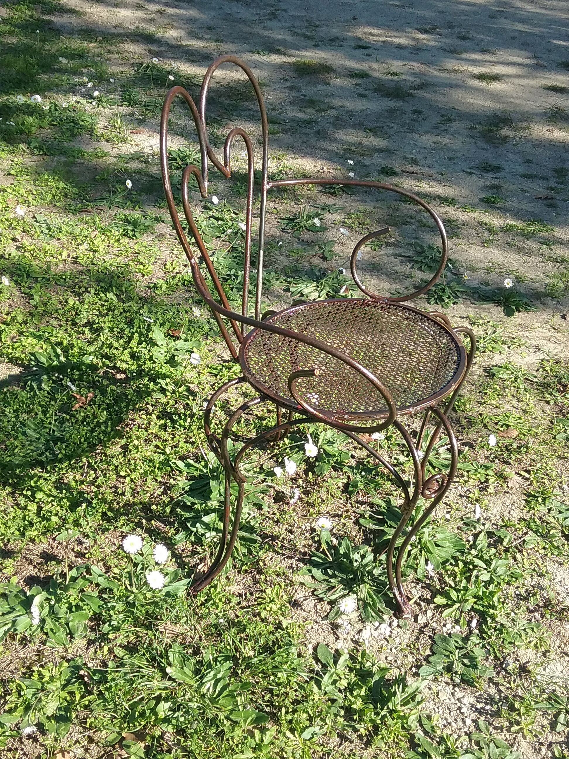 Salon de jardin en fer forgé