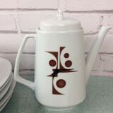 Dessert coffee set porcelain of Sologne