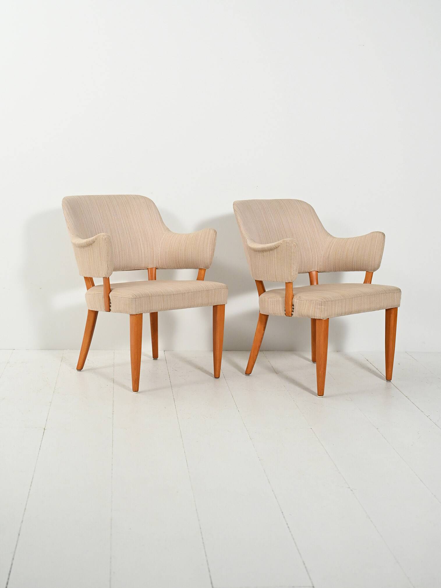 Pair of Swedish “Lata Greven” armchairs by Carl Malmsten