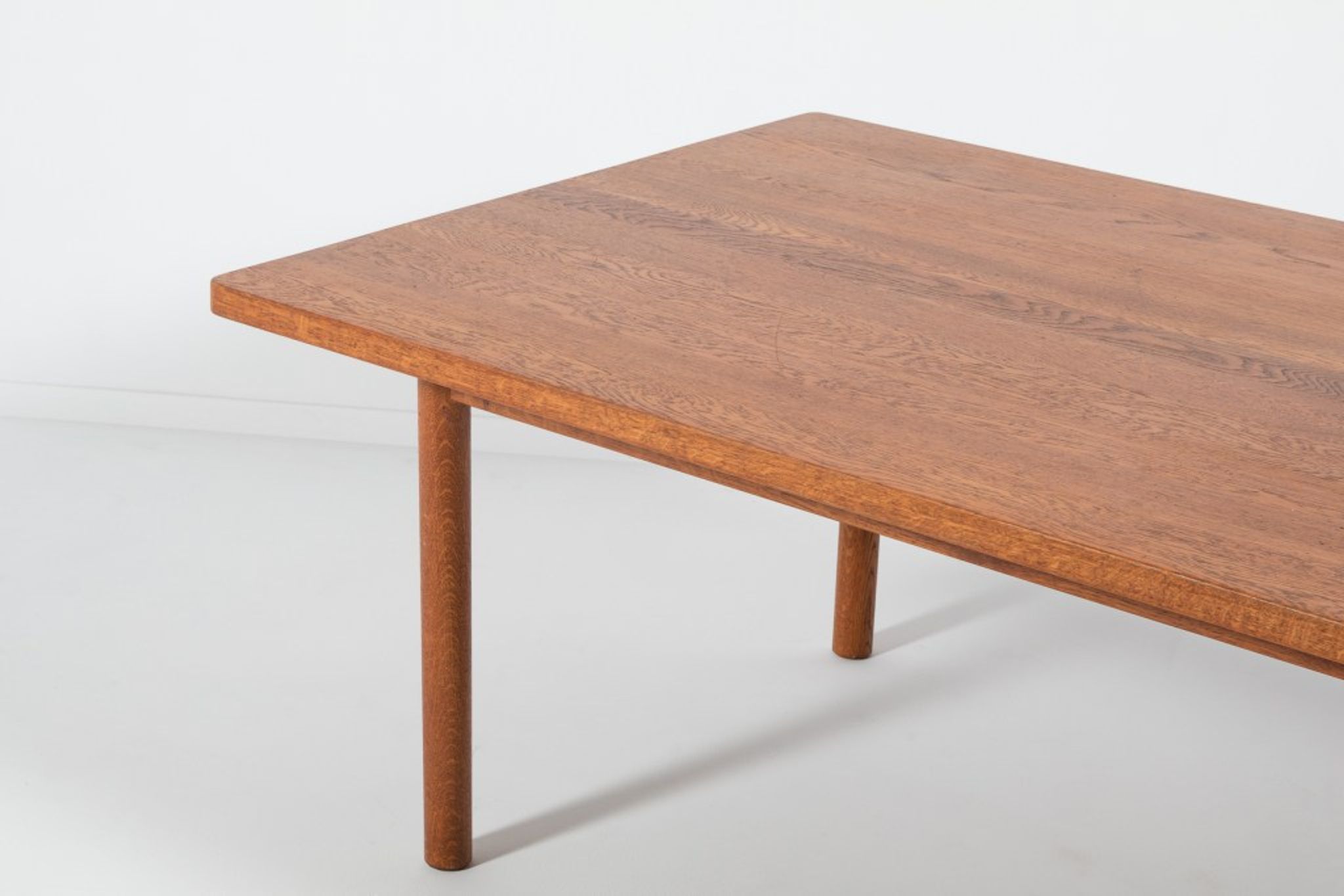 Modern Danish solid oak coffee table, 1960s