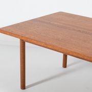 Modern Danish solid oak coffee table, 1960s