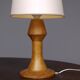 Sculptural Anthroposophical Wooden Table Lamp. 1970s
