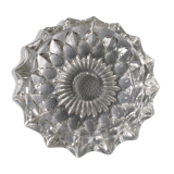 Empty ashtray molded glass pocket