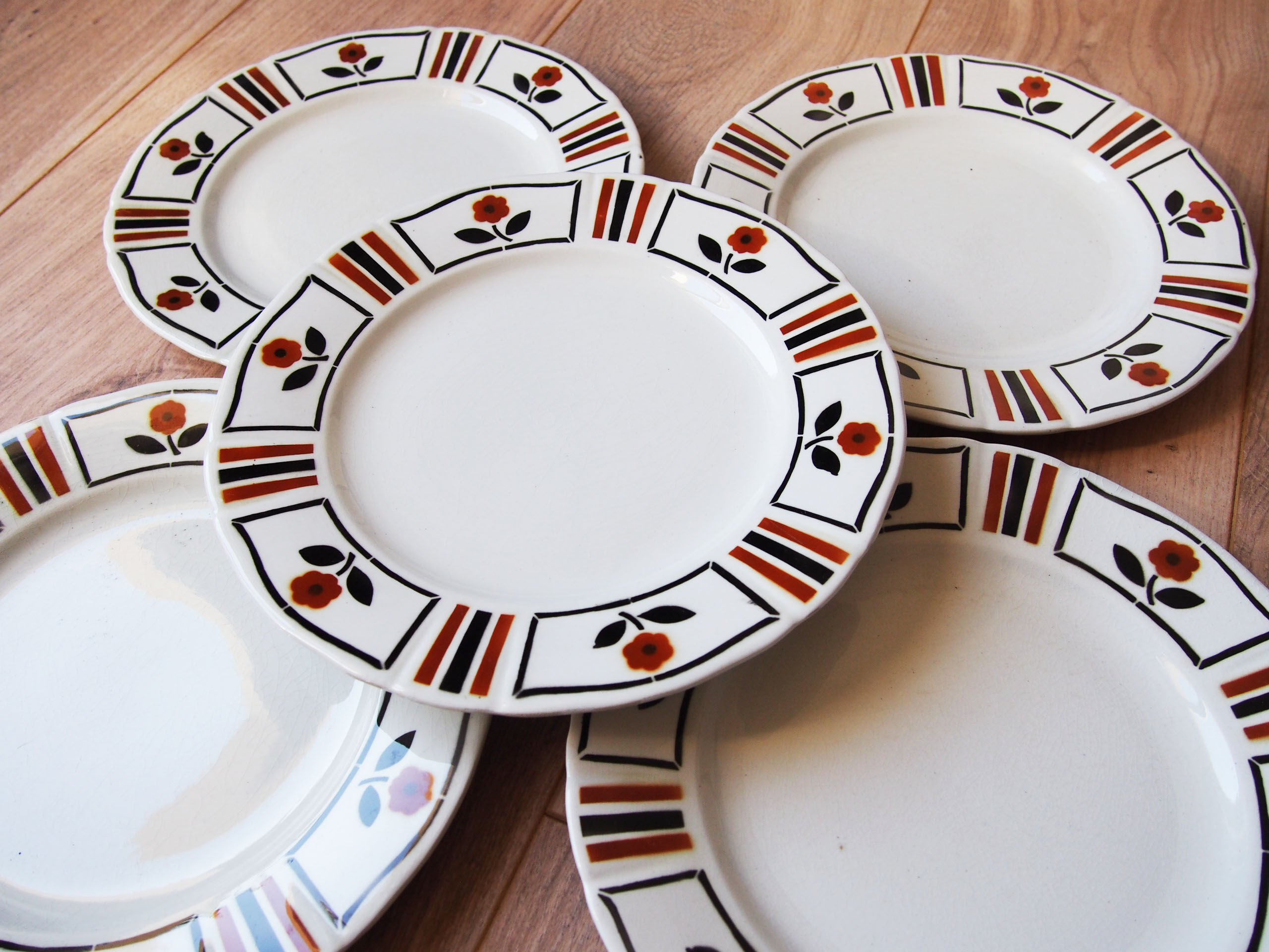 Five plates Lunéville