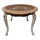 Table basse ronde cannée