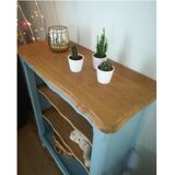 Bibus, vintage blue grey library