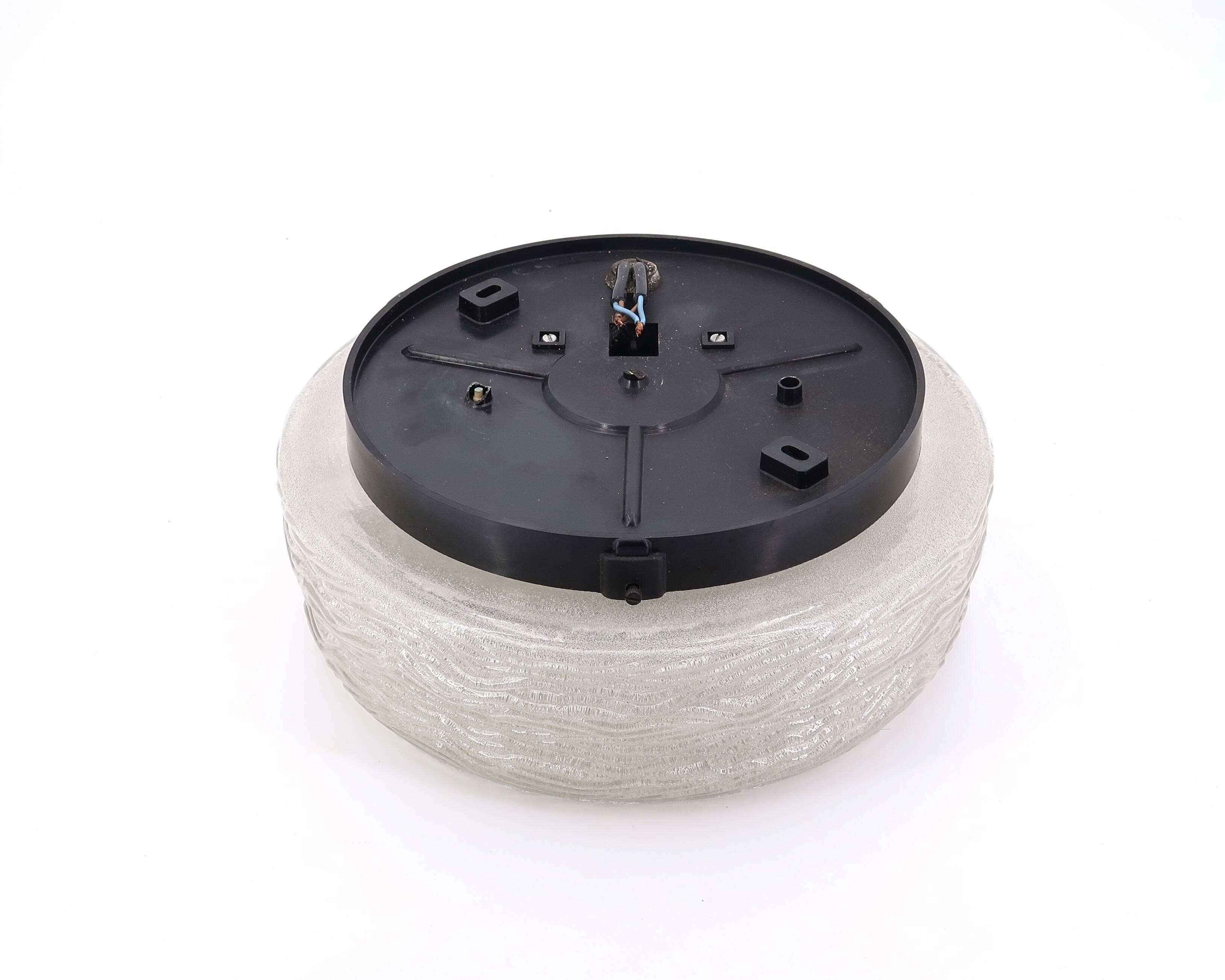 Large round ceiling or wall light, 70s