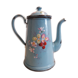 Blue enamel coffee pot