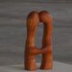 Decorative wooden sculpture "Love" by Ole Wettergren, Denmark, 2000s