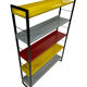 Small Tomado shelving unit in metal and several colours - 1960s Dutch Design