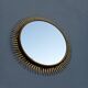 Miroir soleil vintage doré en métal – style années 60/70