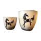 Duo de cache-pots en céramique Paul Milet Sèvres