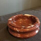 Red marble ashtray