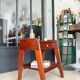 Vintage solid wood bedside table