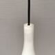 French hanging lamp in milky white glass, model gin fizz, produced by sce