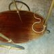 Vintage mahogany roll bar