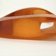 Translucent amber resin vase – Jacqueline Guénot, Full Moon® Paris